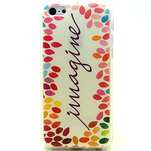 Colorful Little Letters Pattern Soft Case for iPhone 5C