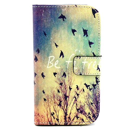 Free Bird Pattern PU Leather Full Body Case with Stand for Galaxy Grand Neo I9060