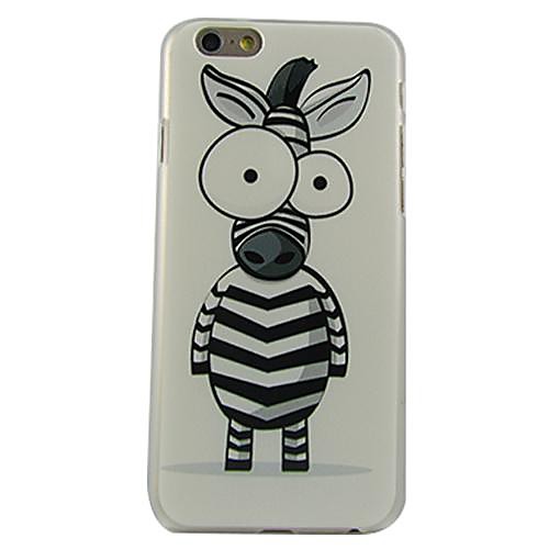 Cartoon Zebra Pattern Plastic Hard Back Cover for iPhone 6