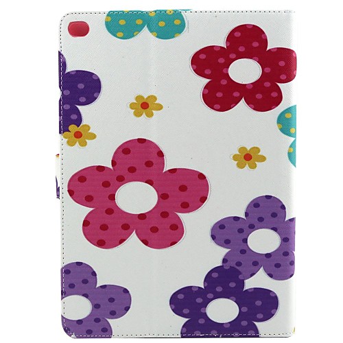 Flower  Pattern PU Leather Full Body Case with Stand for iPad Air 2