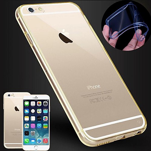 DF Ultrathin Clear Acrylic Back Case with TPU Bumper for iPhone 6 Plus(Assorted Color)