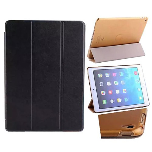 Ultra Slim Tri-Fold PU Leather with Crystal Hard Back Smart Stand Case Cover for iPad Air 2(Assorted Colors)