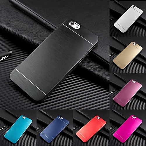 Metal Finish Hard Cover Case for iPhone 6 (Assorted Colors)