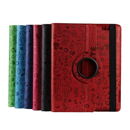 9.7 Inch  360 Degree Rotation Faerie Pattern Case with Stand for iPad 2/3/4(Assorted Colors)