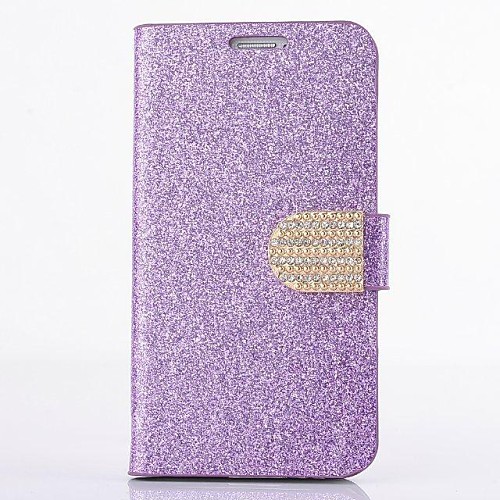 Fashion PU Leather Diamond Full Body Case with Stand for SAMSUNG GALAXY S5 I9600(Assorted Colors)