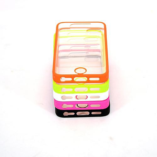 Transparent Design Durable Hard Case for iPhone 5/5S (Assorted Colors)