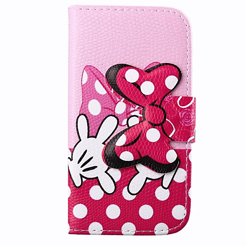 Pink Bowknot Pattern PU Full Body Case with Card Slot for Motorola MOTO X