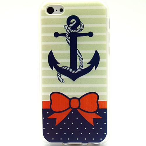 Bow And Rivet Pattern Soft Case for iPhone 5C