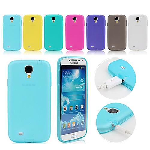 TPU Soft Case with Dust Plug for Samsung Galaxy S4 mini I9190 (Assorted Colors)