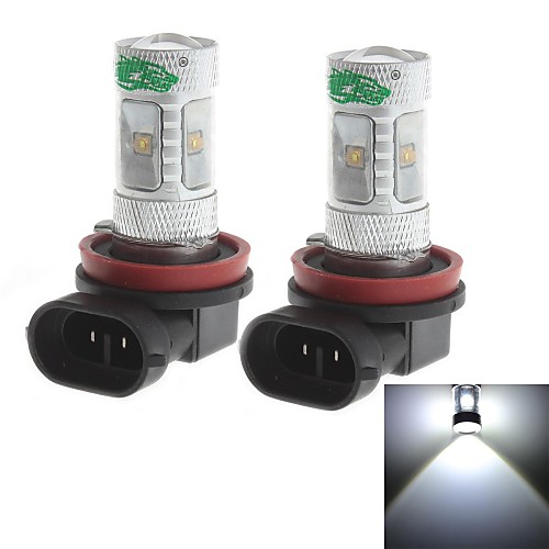 zweihnder h8 30w 2800lm 6000-6500K 6x3535 SMD LED белый свет лампы для автомобилей Foglight (12-24, 2 шт)