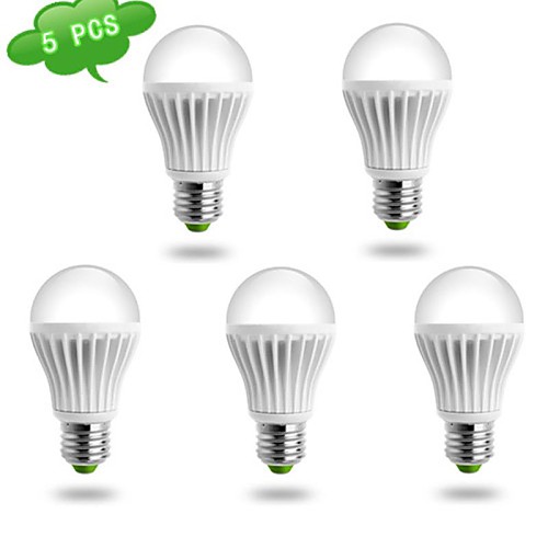 5PCS DUXLITE A60 E27 10W(=Incan 75W) CRI>80 COB LED 980LM 3000K Warm White Light LED Globe Bulb (AC 85-265V)