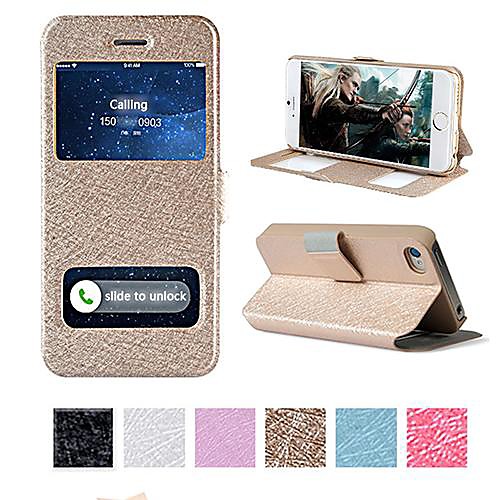 Smooth Silk Pattern PU Full Body Case for iPhone 6(Assorted Color)