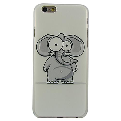 Cartoon Elephant Pattern Plastic Hard Back Cover for iPhone 6