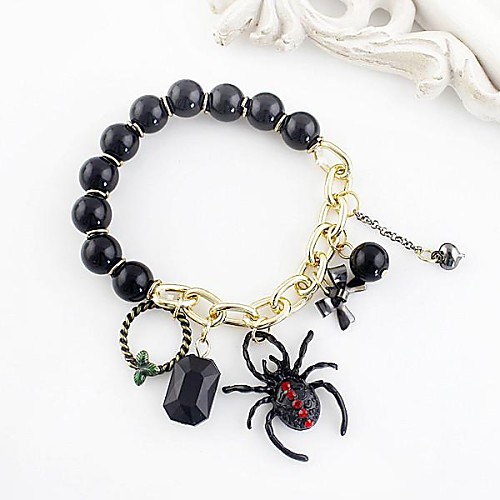 2014 Fashion Trends Beads Spider Bow Ball All Different Charms Bracelet