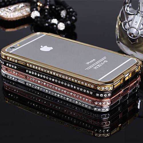 DF Luxury Bling Diamond Metal Bumper Frame for iPhone 6 (Assorted Colors)