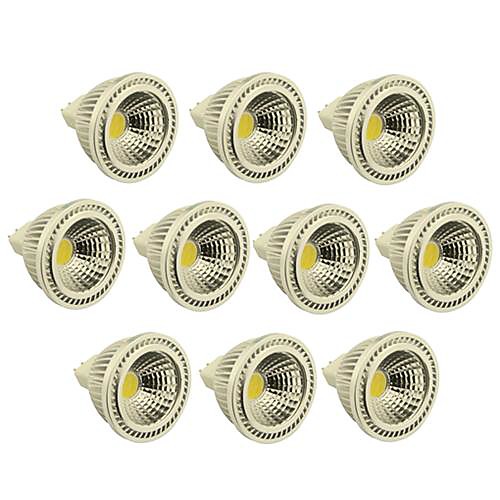 10PCS Dimmable MR16 3W COB 270LM Warm White/Cool White LED Spot Lamp Light(DC12V)