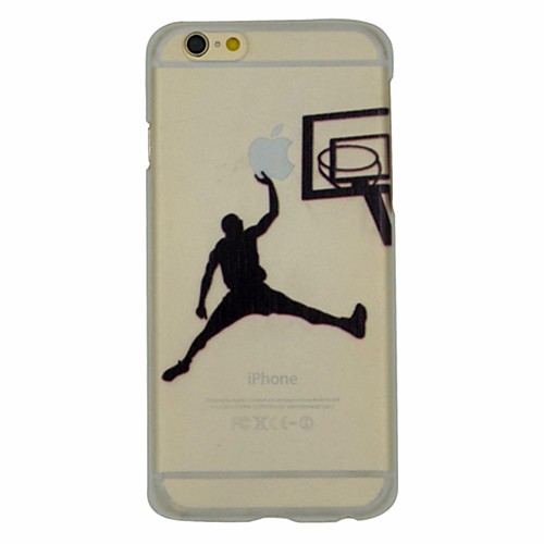 Basketball Series of Slam Dunk Pattern PC Hard Transparent Back Cover Case for iPhone 6