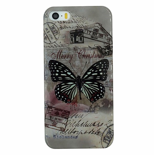 Butterfly Pattern PC Hard Back Cover Case for iPhone 5/5S