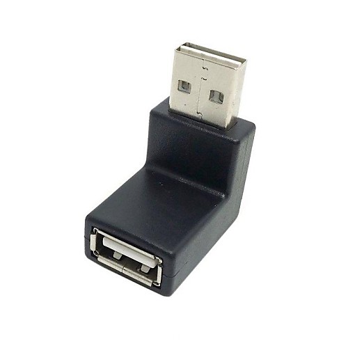 USB 2.0 тип мужчин и женщин адаптер расширения вниз&до под углом 90 градусов в зеркальном исполнении