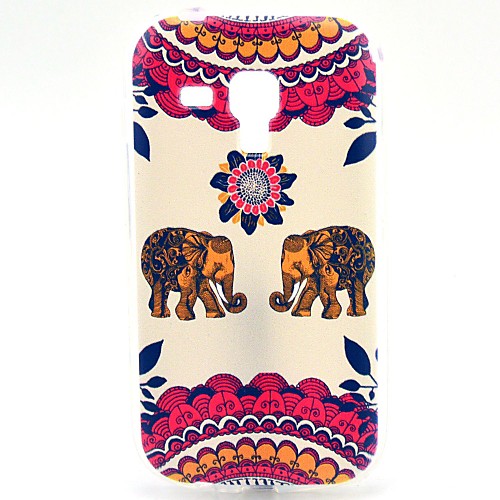 интимность elephantpattern ТПУ мягкий чехол для Samsung Galaxy тенденции Duos s7562