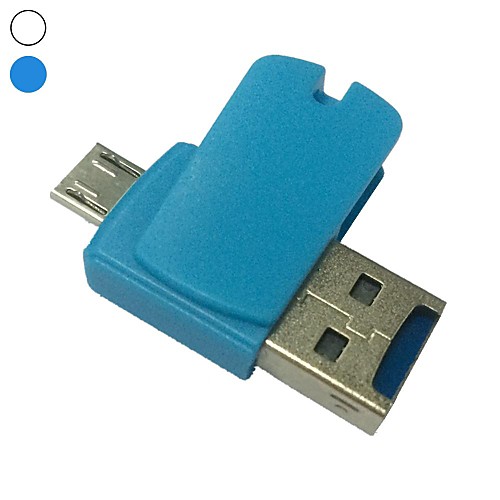 мини 2in1 Micro USB 2.0 OTG адаптер читатель микро SD TF карта для смартфона ПК