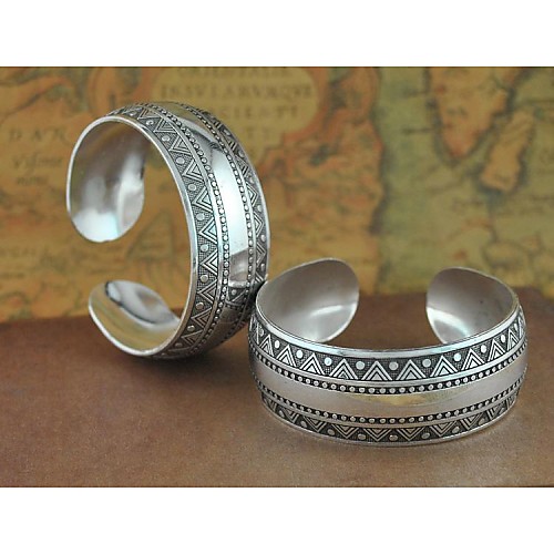 1PCS Fashion Carved Silver Bracelet N0.8