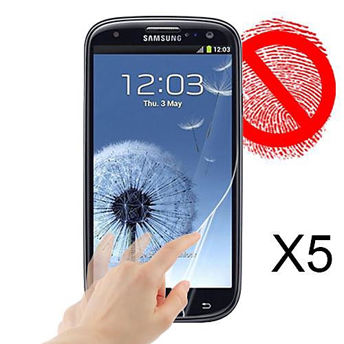 матовая защитная пленка для Samsung Galaxy S3 i9300 (5 шт)