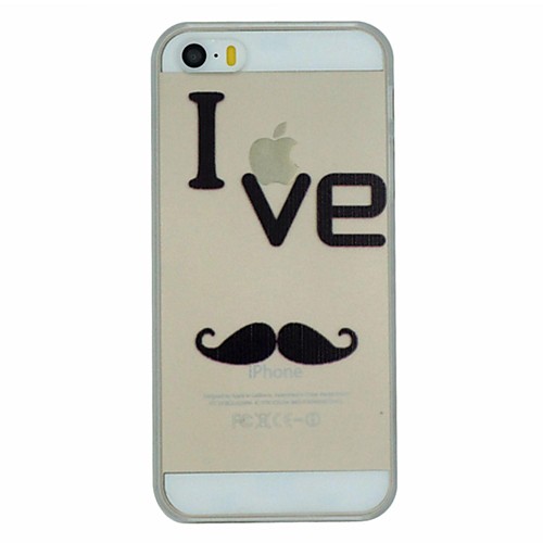 I Have Beard Pattern PC Hard Back Cover Case for iPhone 5/5S