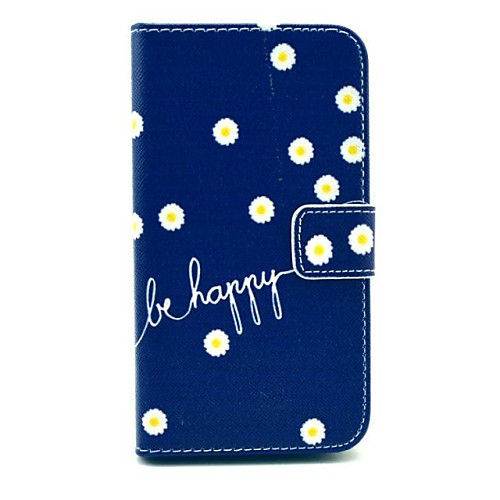 Be Happy Daisy  Pattern PU Leahter Full Body Cover with Stand and Card Slot for Huawei Y530/C8813