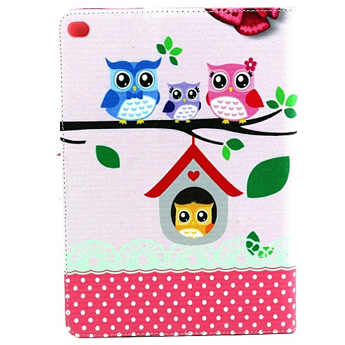 Cat Pattern PU Leather Full Body Case with Stand for iPad Air 2