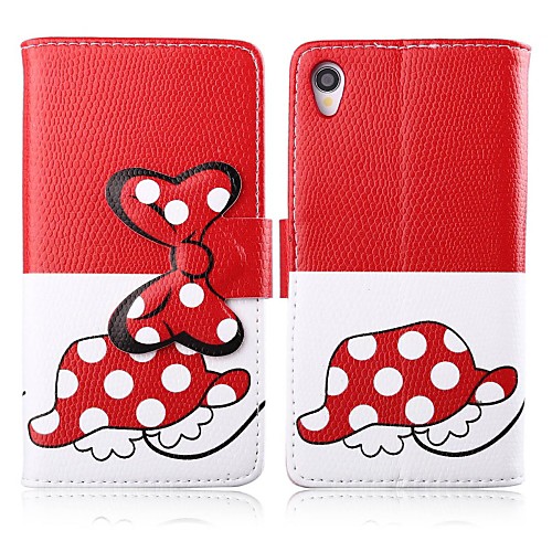 Bowknot PU Leather Full Body Cover with Stand for Sony Xperia Z1 L39H