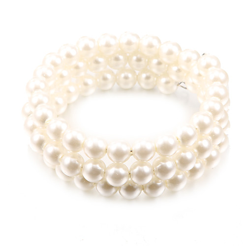 Fashion Twine White Pearl Strand Bracelets(1 Pc)