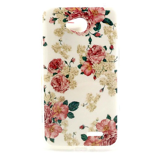 Flower Pattern TPU Soft Back Cover for LG L70