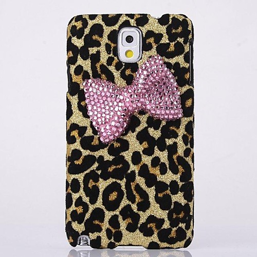 Bowknot Leopard Back Cover Case for Samsung Galaxy Note 3 N9006(Assorted Colors)