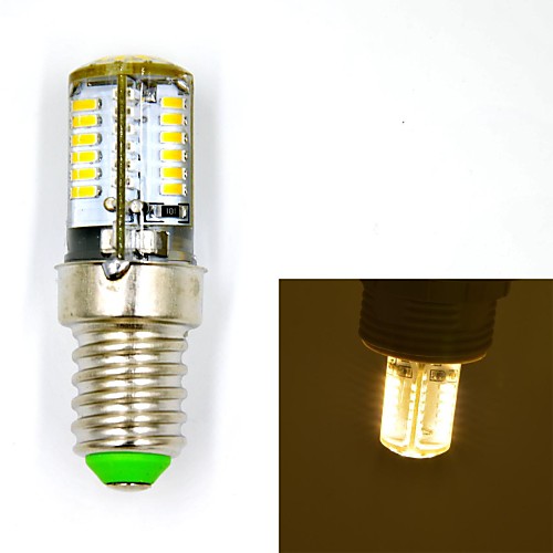 jmt18 e14 4w 58x3014smd 300lm 3000K теплый белый свет Светодиодные лампы (AC 110 - 240 В)