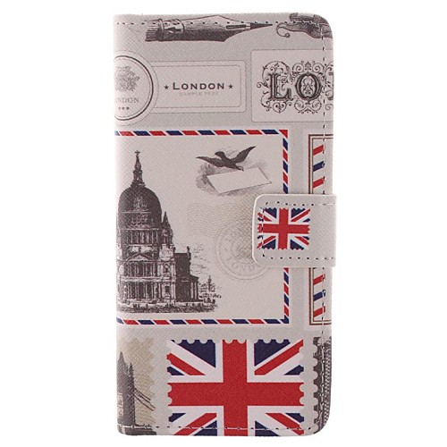 Stamp Design Restoring Ancient Ways PU Full Body Case with Stand with Card Slot for iPhone 6