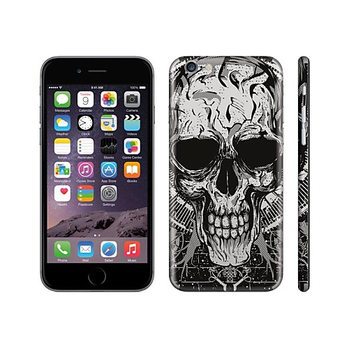 skinat сотовые телефоны наклейки для Iphone 6 (скрыть логотип) назад отличительные знаки наклейки варварские скелет наклейки для мобильных телефонов