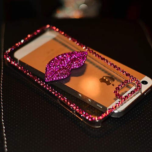 4.7 Inch The Kiss Style with Diamond Hard Back Cover for iPhone 6(Assorted Colors)