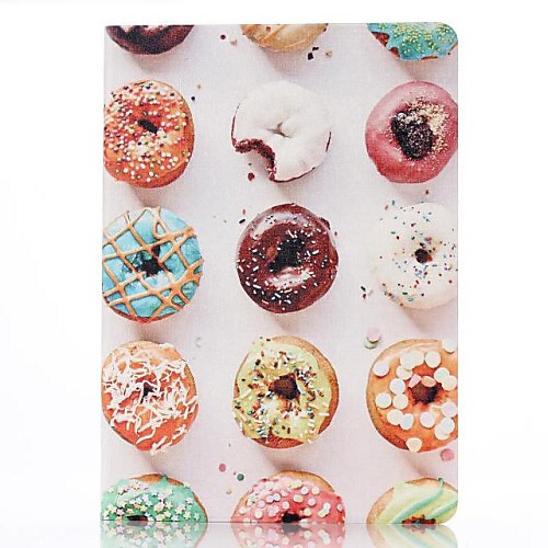 Delicious Donuts Pattern PU Leather Case with Stand for iPad Air 2