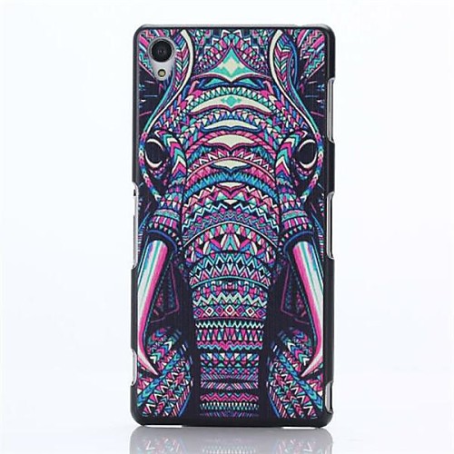 Tribal Elephant Pattern PC Hard Back Case for Sony Z3 L55T