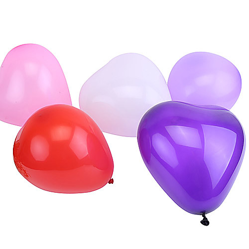 очень большой размер Pearlized форме сердца воздушные шары (можно выбрать цвет, 50шт)