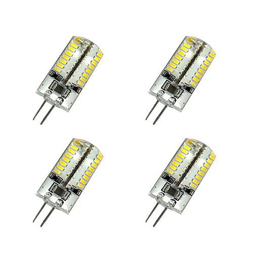 4pcs G4 3W 64x3014SMD 240LM 3000K/6000K Warm White/Cool White Light LED Corn Bulb(AC200-240V)