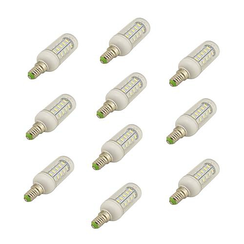 10Pcs E14 5W 36x5730SMD 500LM Warm White/Cool white Light LED Corn Bulb (AC220V-240V)