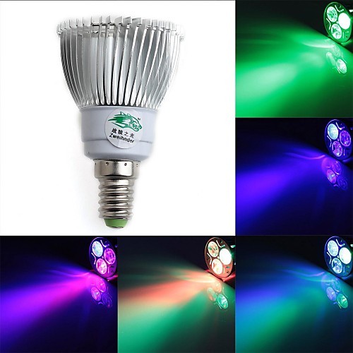 zweihnder e14 3w 250LM 450-700nm 1xled RGB свет прожектора (AC 85-265V)