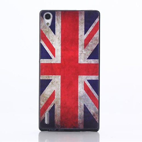 British Flag Pattern PC Hard Back Case for Huawei Ascend P7