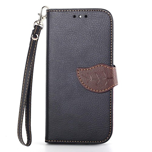 Leaves Pattern Clamshell PU Leather Full Body Case for HTC One (M8)(Assorted color)