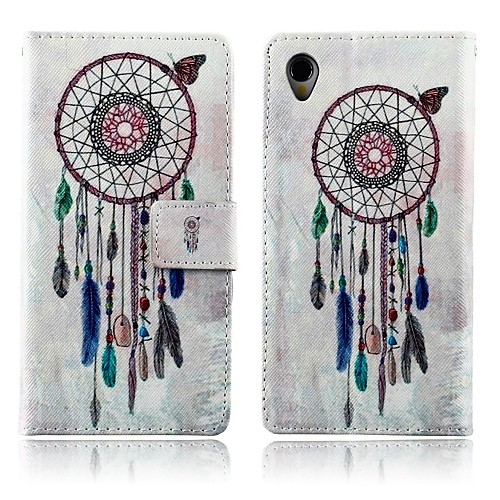 Wind Chimes PU Leather Full Body Cover with Stand for Sony Xperia Z1 L39H