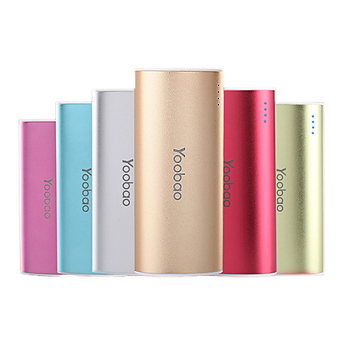 Yoobao 5200mAh Power Bank External Battery for iphone 6/6 plus/5/5S/Samsung S4/S5/Note2