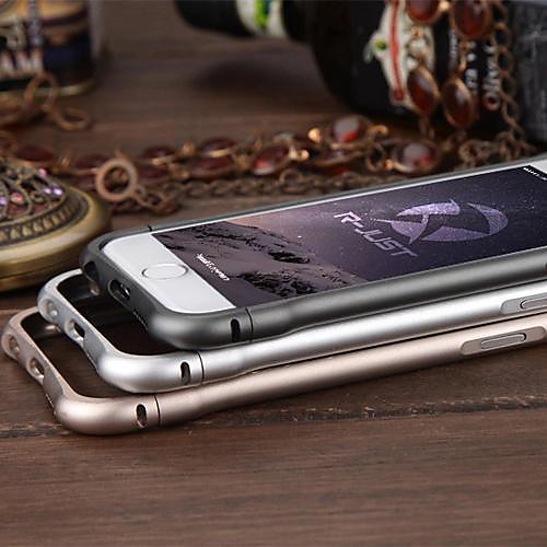 RJUST  Magnetic Clasp Design Arc Brushed Aluminum Border for iPhone 6  4.7Inch (Assorted Colors)