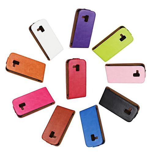 Flip-Open Horse Grain PU Leather Full Body Case for Samsung Galaxy Trend Duos S7562 (Assorted Colors)